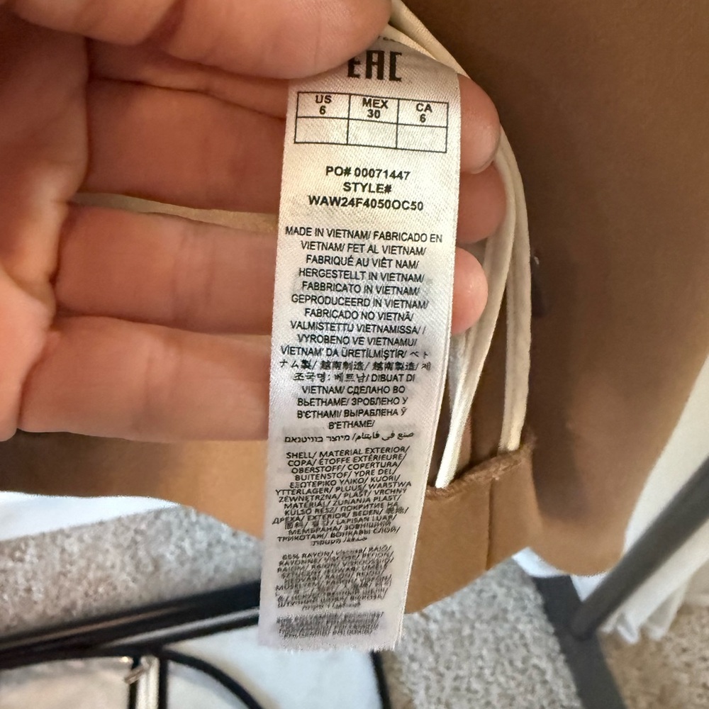 rag & bone Camel Stand-Collar Button Blazer NWT - image 7